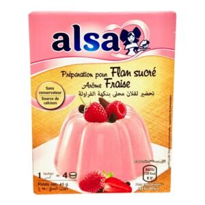 Buy Alsa Strawberry Flan Mix Online – Authentic Moroccan Dessert