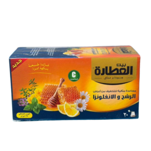 Al Attar Cold & Flu Herbal Tea (Honey & Lemon) – 20 Tea Bags