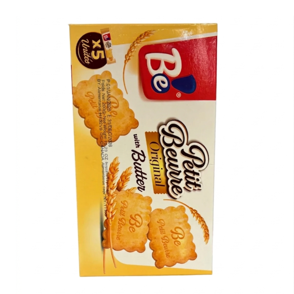 Be Petit Beurre Original Butter Biscuits — 5 x 40g (200g)