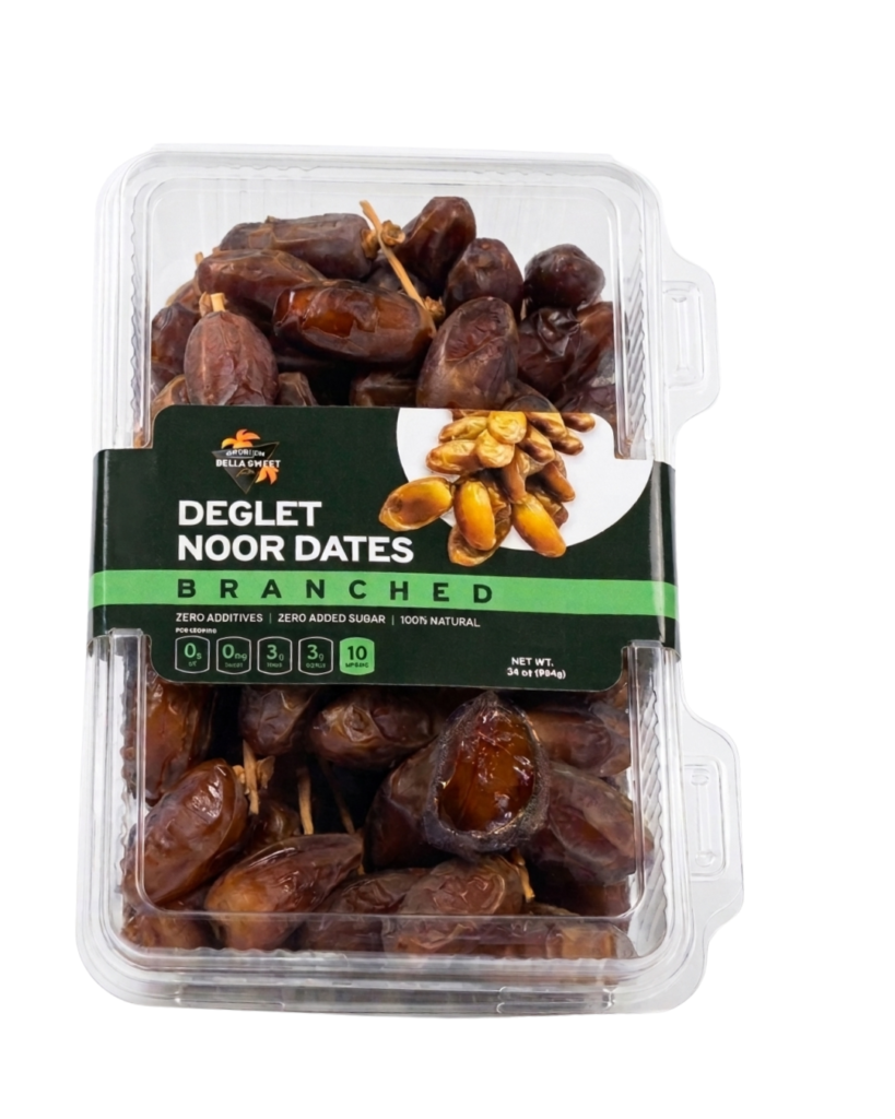 Bella Sweet Deglet Noor Dates (Branched) – 964g (34 oz)