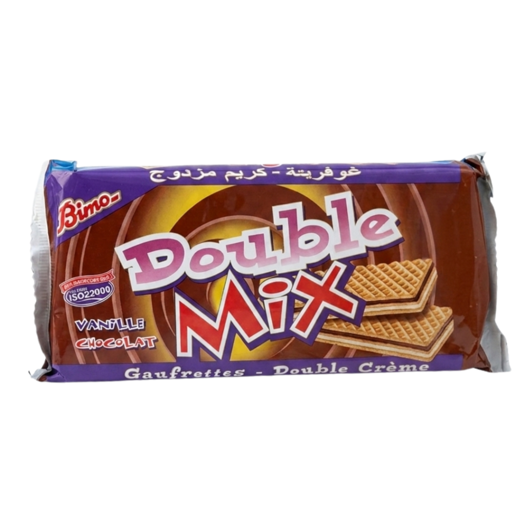 Bimo Double Mix Chocolate & Vanilla Wafers — Gaufrettes Double Crème