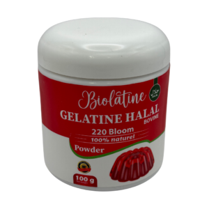 Biolatine Halal Bovine Gelatine Powder 220 Bloom – 100g