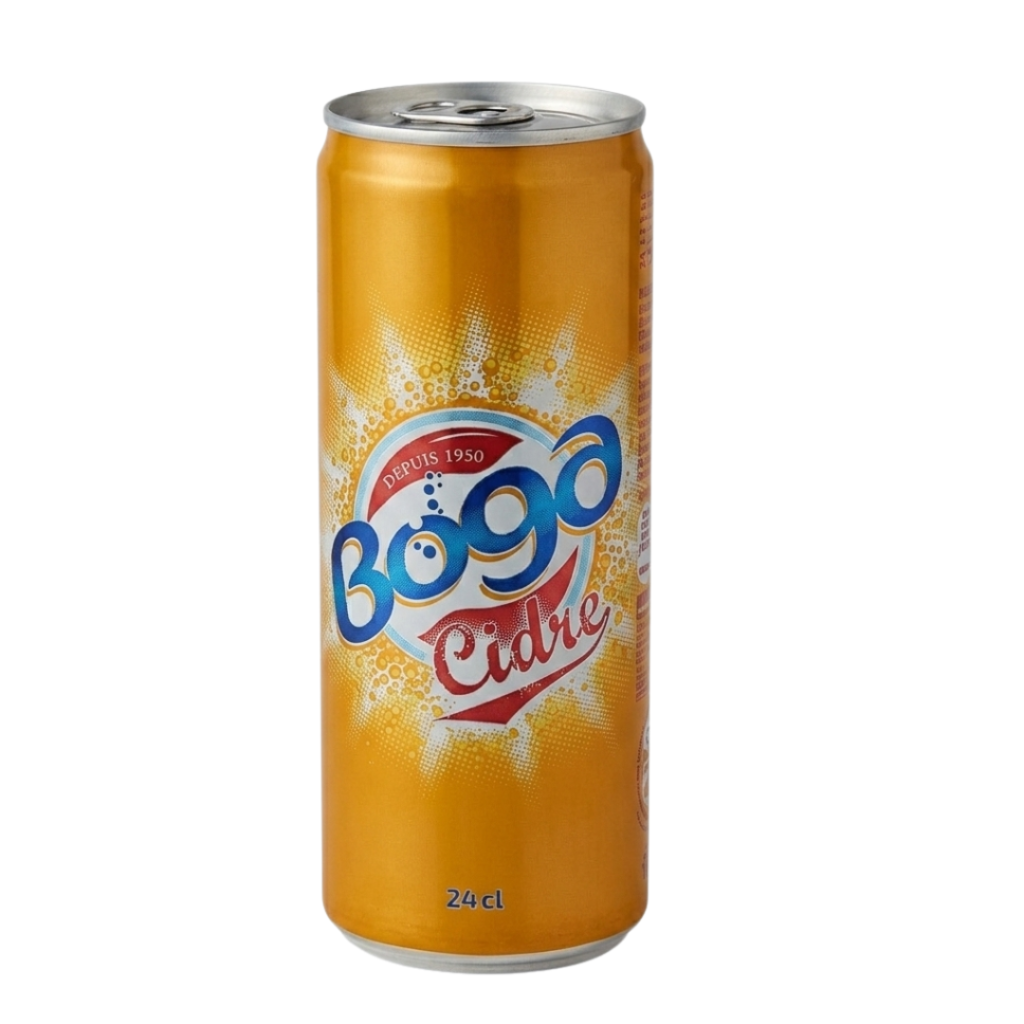 Boga Cidre Sparkling Soda Can – 24cl Single | Authentic North African Apple Cider Drink