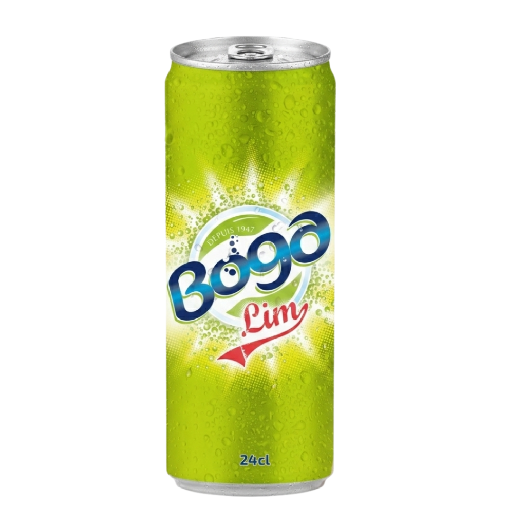 Boga Lim Sparkling Soda Can – 24cl Single | Authentic North African Lime Drink