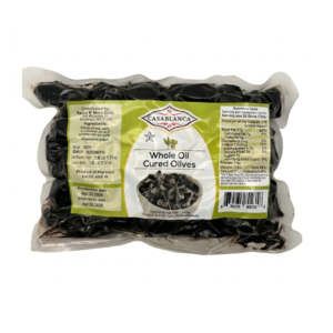 Casablanca Whole Oil Cured Black Olives – Product of Morocco – 1.10 lb