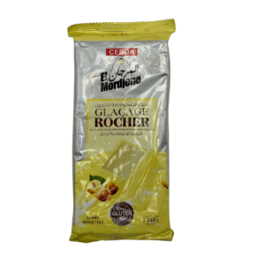 Cebon El Mordjene Glaçage Rocher – White Chocolate Substitute with Roasted Hazelnut – 250g