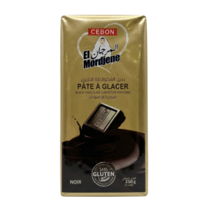Cebon El Mordjene Pâte à Glacer – Black Chocolate Substitute for Icing – 250g