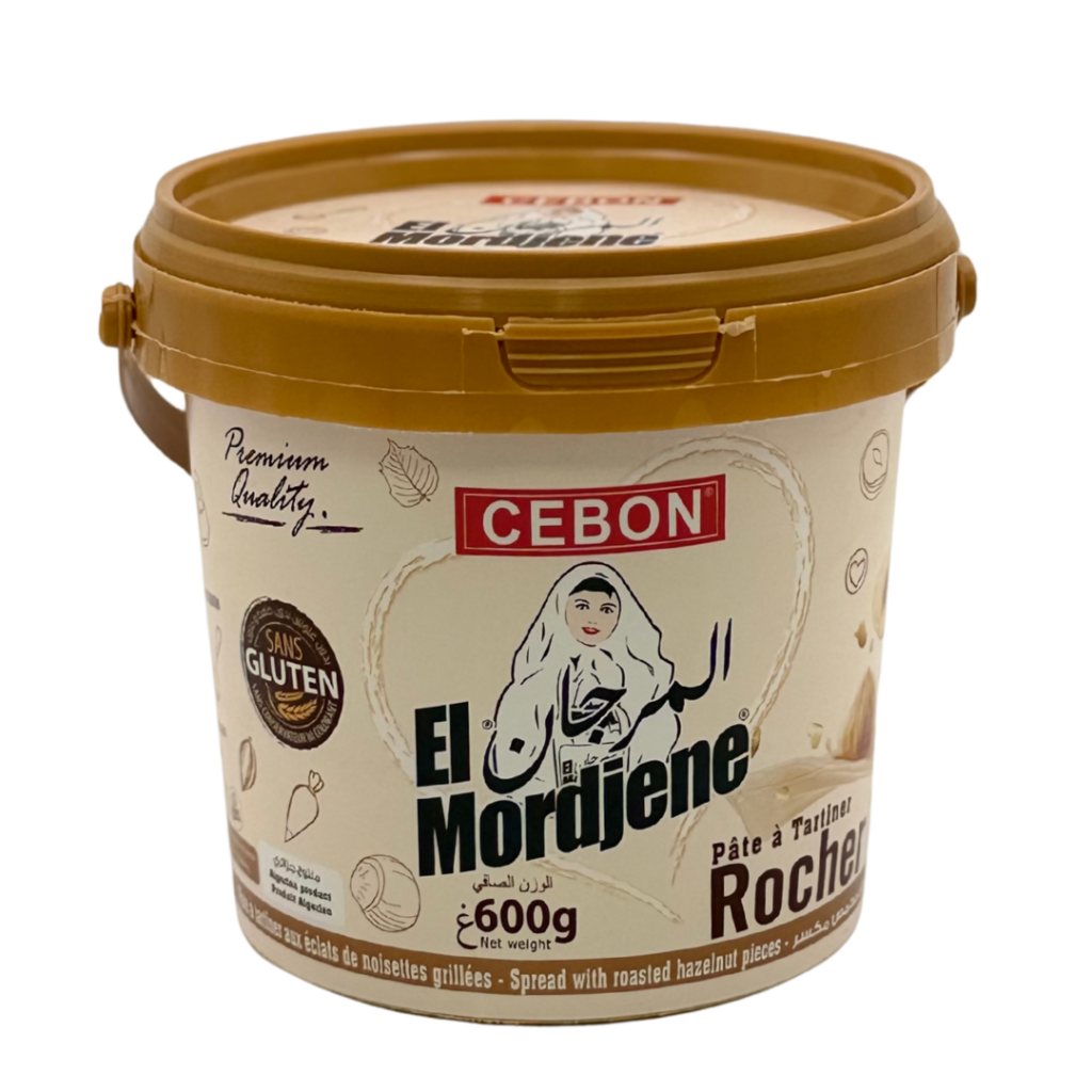 Cebon El Mordjene Rocher Spread with Roasted Hazelnut Pieces – 600g