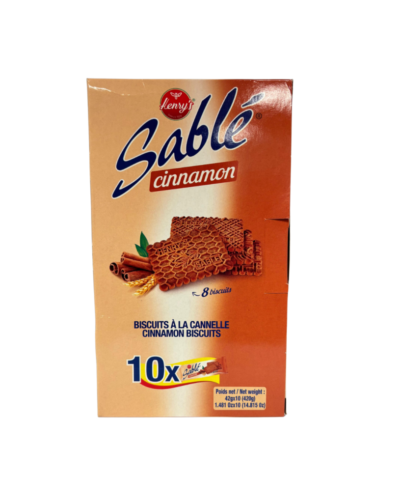 Henry’s Sablé Cinnamon Biscuits – 10 x 42g (420g)