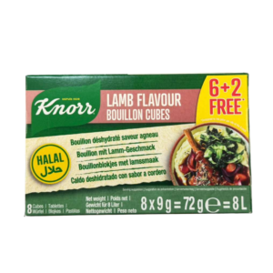 Knorr Lamb Flavour Bouillon Cubes (8 Cubes — 6+2 Free)