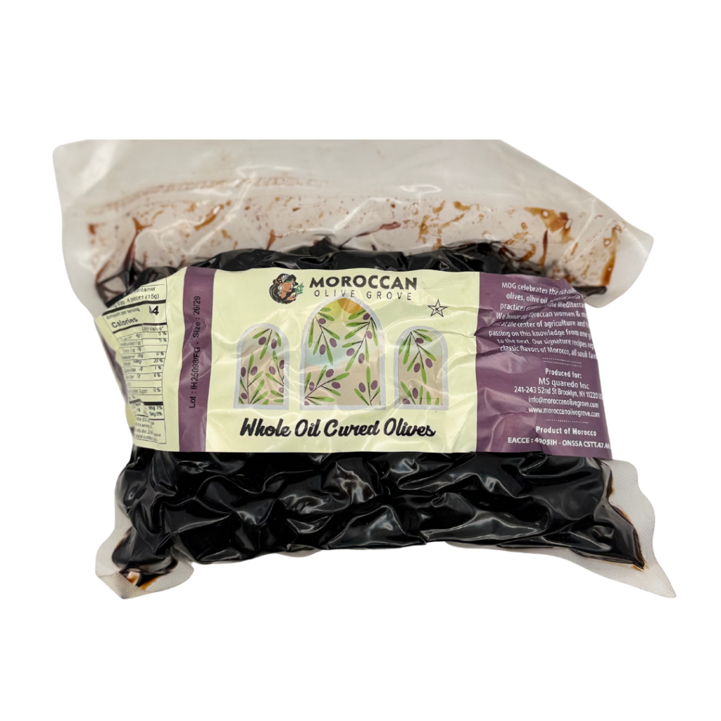 Title: Moroccan Olive Grove Whole Oil Cured Olives – Authentic Product of Morocco