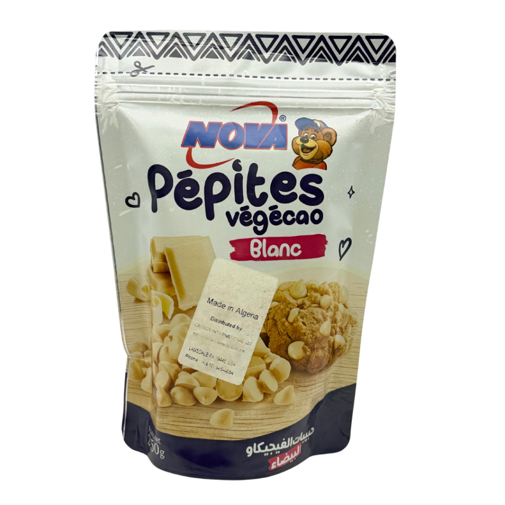 Nova Pépites Végécao Blanc – White Chocolate Chips – 250g