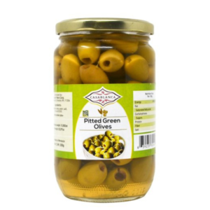 Pitted Green Olives (GLASS) – Moroccan Olives 300g
