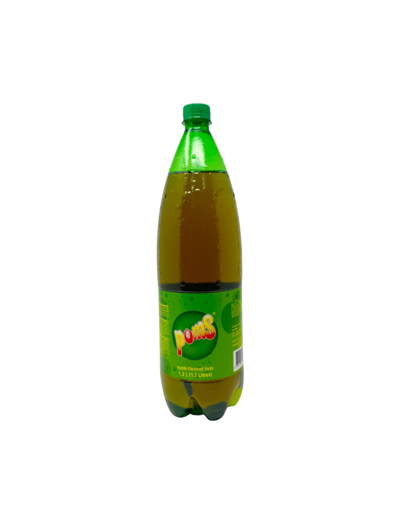 Poms Apple Flavored Soda Bottle – 1.5L