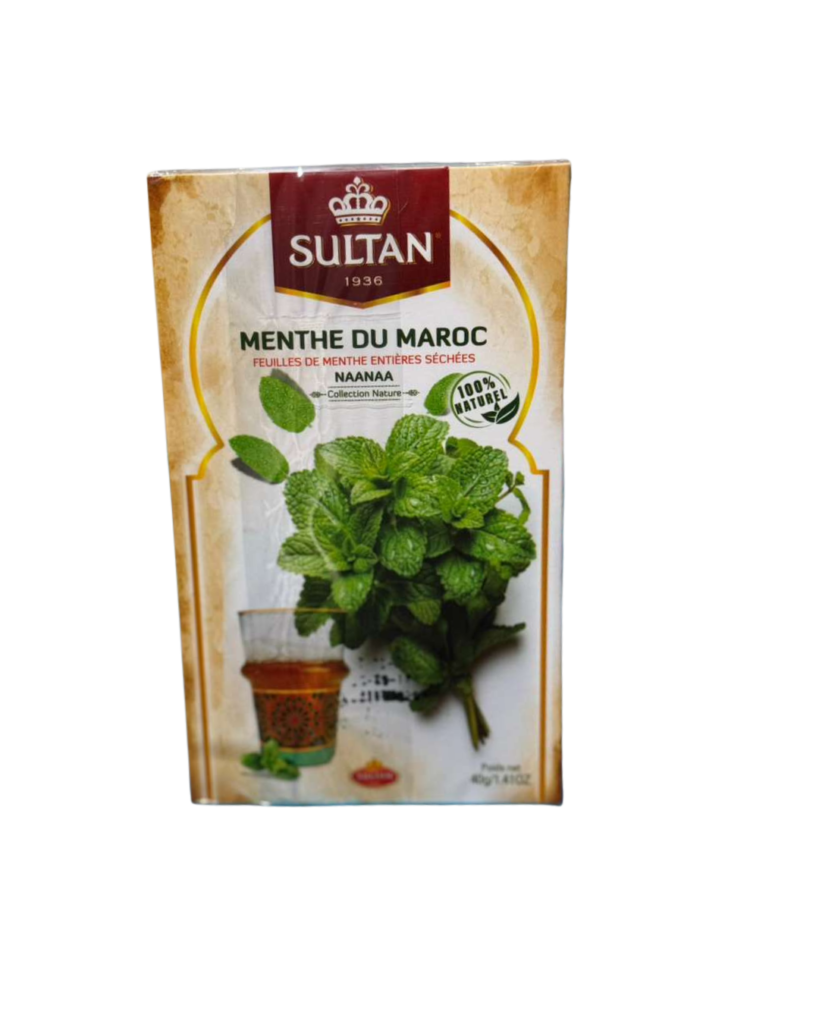 Sultan Moroccan Mint Leaves (Menthe du Maroc NaaNaa) – 40g