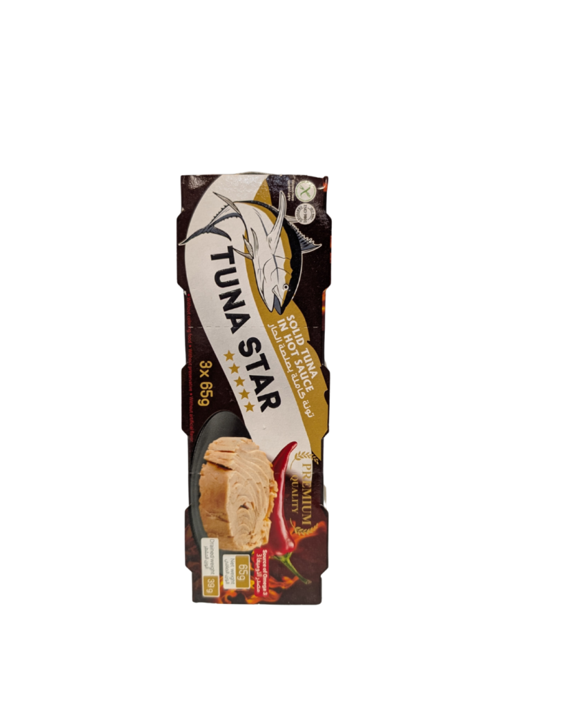 Tuna Star Solid Tuna in Hot Sauce – 3 x 65g