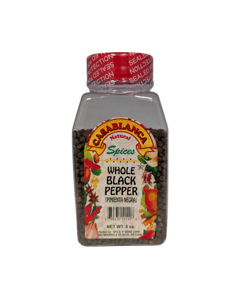 Casablanca Whole Black Pepper (Pimienta Negra) - 6 OZ