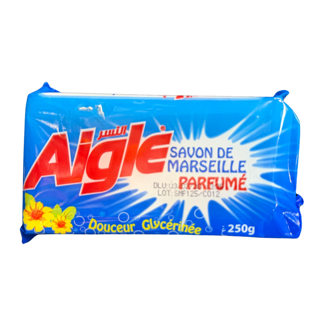 Aiglé Savon de Marseille Parfumé – Algerian Perfumed Glycerin Soap Bar, 250g