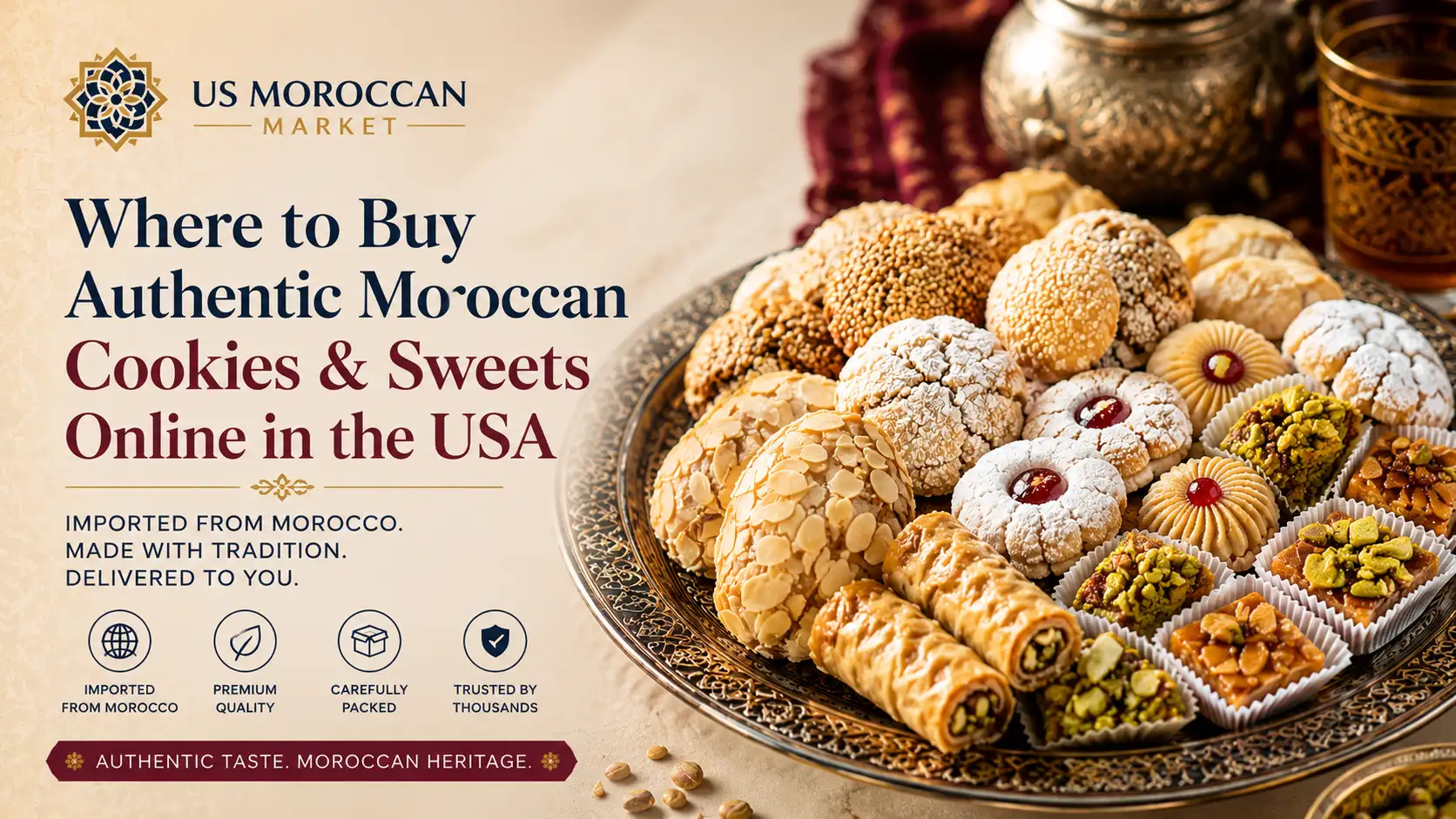 Where to Buy Authentic Moroccan Cookies & Sweets Online in the USA